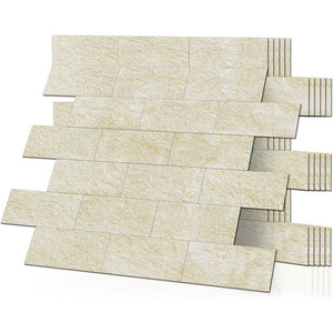 Bufu  Weathered Quartz Aluminum Compose Peel and Stick Stone Decorative Tile Backsplash