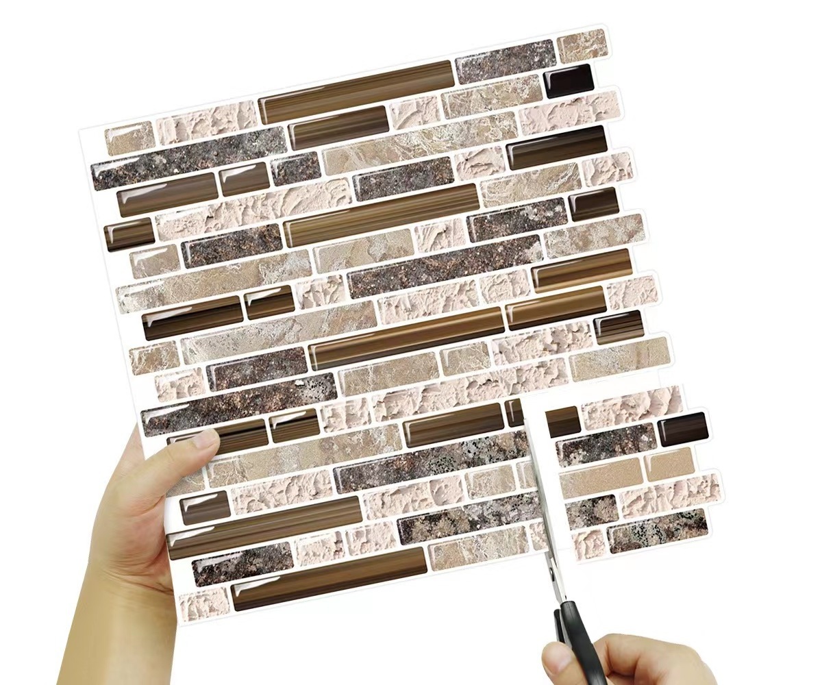 Irini 3D Adhesive Peel and Stick Tile Backsplash for Kitchen Bathroom Wall