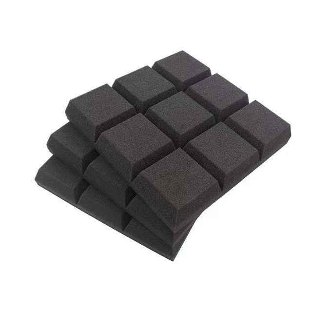 Irini Beveled 9 Block Tiles Acoustic Foam Panels Sound Panels wedges Sound Insulation Absorbing for studio 2