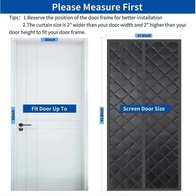 Irini Soundproof Blackout Window Cover Thermal Insulated Temporary Door Insulation Curtain for Noise Reduction & Privacy