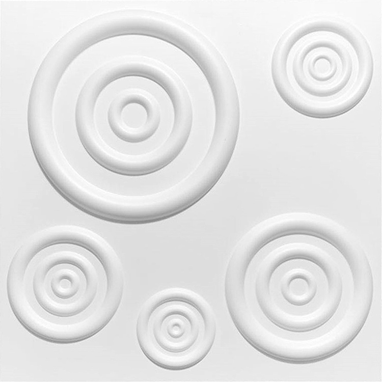 Irini Circle Creative Design PVC Wall Panel Molding Manufacturer 3D Wall Panels for Interior Wall Decor 3D Textured