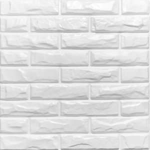 Irini Creative PVC 3D Wall Panel Light Weight and Fire Resistant Material White Foam Brick Wallpaper For Bedroom/Living Room