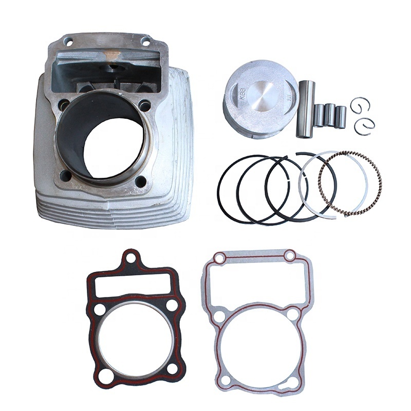 Motorcycle Engine Cylinder Barrel Body Piston Kit Gaskets Set for 200cc Air Cooled Engine ATV Quad Bike 4 Wheeler Go Kart Go Car