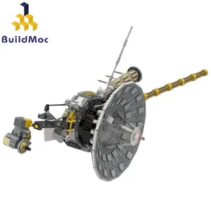 BuildMoc Solar System Space Probe Voyagered 1-2 Building Blocks Set American Satellite Spacecraft Toys Children Gifts