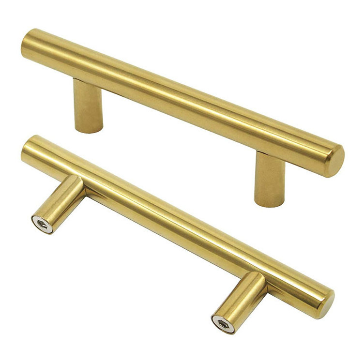 10/12mm diameter round shape gold color cabinet handles and knobs for kitchen cabinet Pull bar