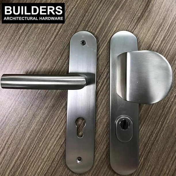 Rectangular Black Matte Flush Recessed Sliding Door Pull Handles