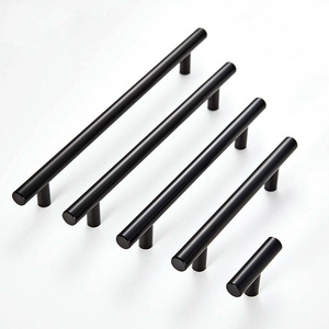 Widely application 3 inch kitchen cabinet matte black T bar handles for drawer and furniture Pull bar