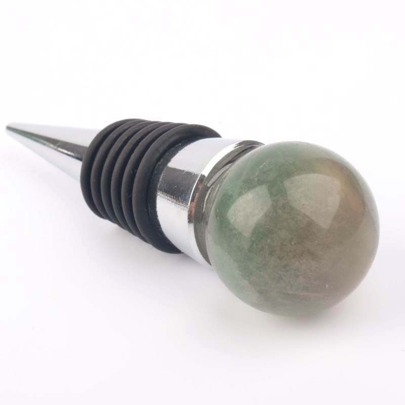 Gemstone natural crystal stone wine bottle stopper Healing Stones  Crystal Wine Bottle Stoppers