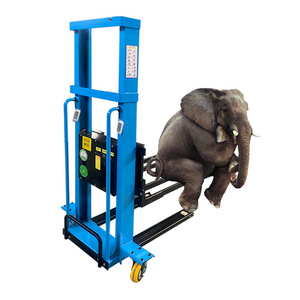 portable semi electric forklift fork lift mounted vacuum lifter truck-mounted 1000kg pallet self loading stacker crane machine