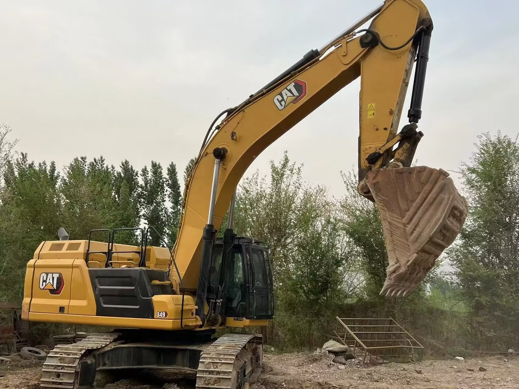 second hand cat excavator 349 used Catpillar 50 ton ore trench excavation Hydraulic Crawler Large Excavator