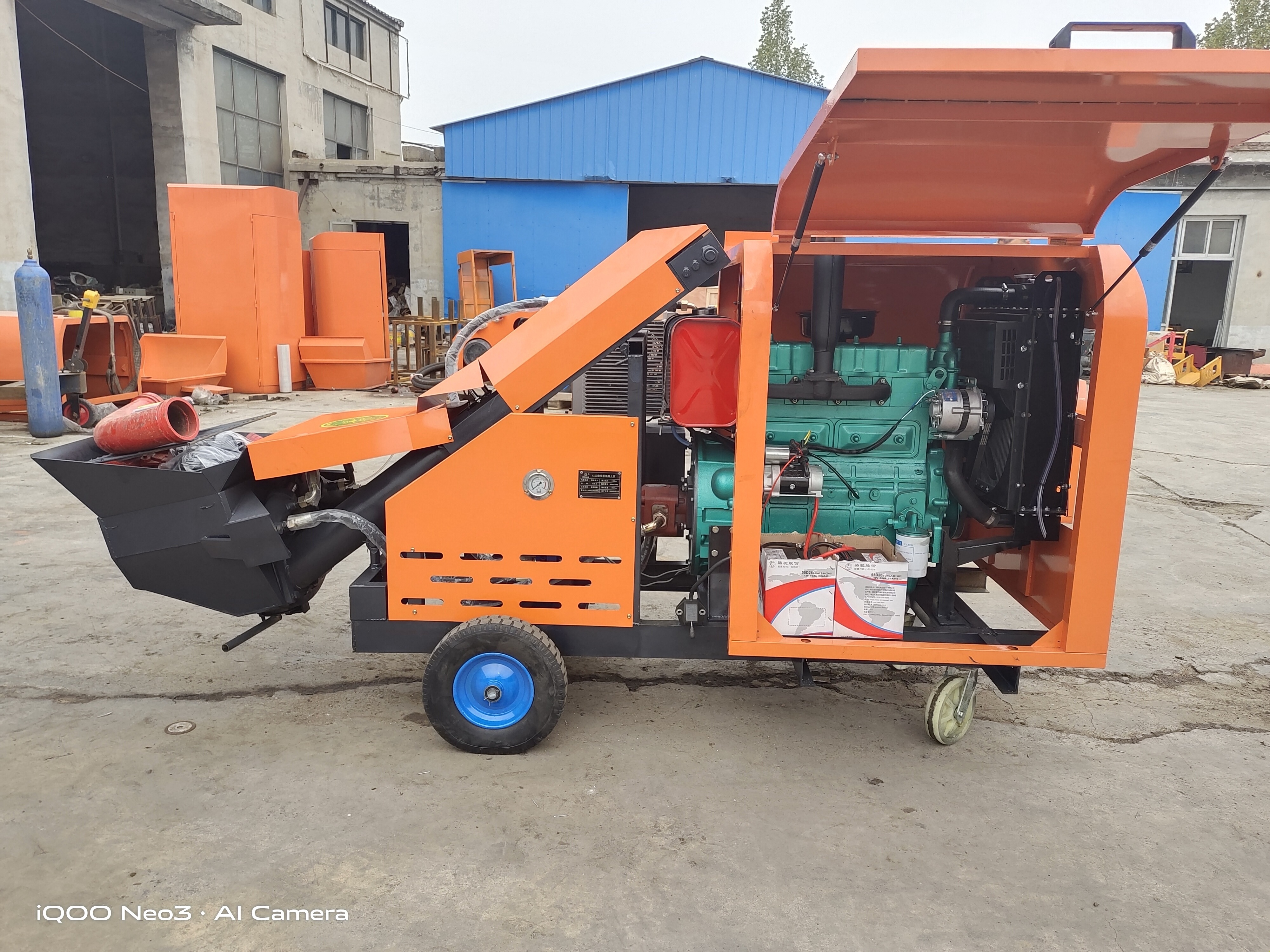 HOT Selling Mini Concrete Diesel Mobile Electric Concrete Transfer Pump mobile-concrete-pump Vietnam Provided Screed Pump 20M