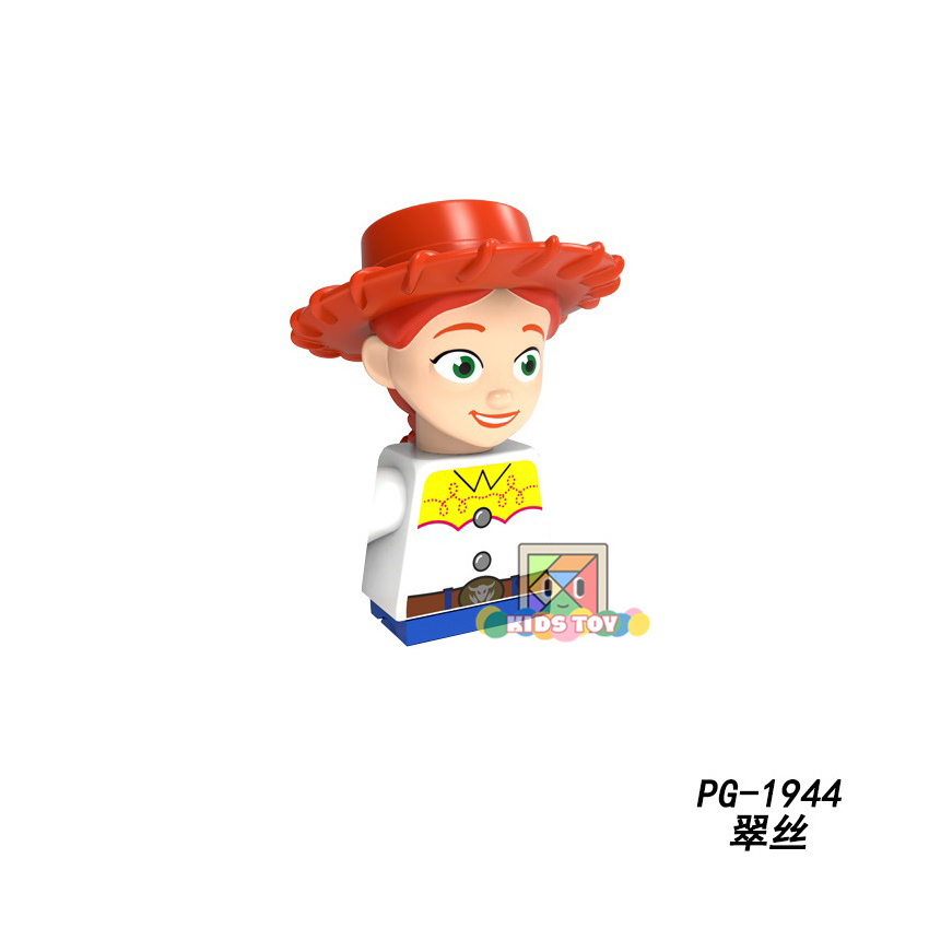 PG8222 Toy Story Cartoon Buzz Light Year Sherif Woody Jessie Alien Lots'o Bulleye Hamm Rex Building Block Figure Collect Toy