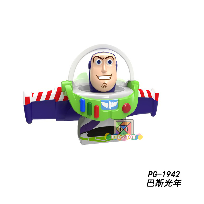 PG8222 Toy Story Cartoon Buzz Light Year Sherif Woody Jessie Alien Lots'o Bulleye Hamm Rex Building Block Figure Collect Toy