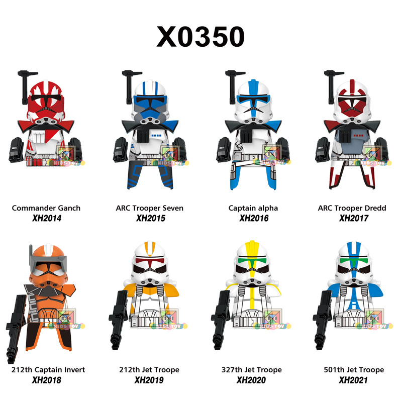 Xinh Brand Space Wars Figure Commander Clone Storm Snow Trooper ARC SW Building Block Bricks Figure Collection Toy Juguete