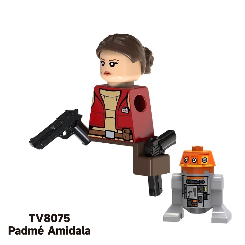 TV6110 Space Wars Han Solo Leia Luke Ahsoka Commander Clone Trooper Mini Bricks Building Block Figure Plastic Toy