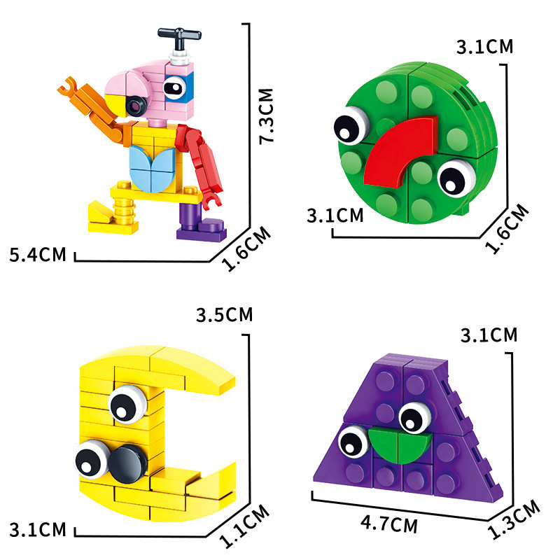 J9960 MOC Small Particle Pomni Amazing Digital Circus Anime Building Blocks Children's Educational Assembly Toy