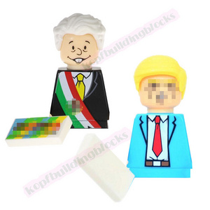 KF550 KF191 Wholesale Custom Famous People America Mexican President Anders Obrador Kids Educational Building Block Figure Toy