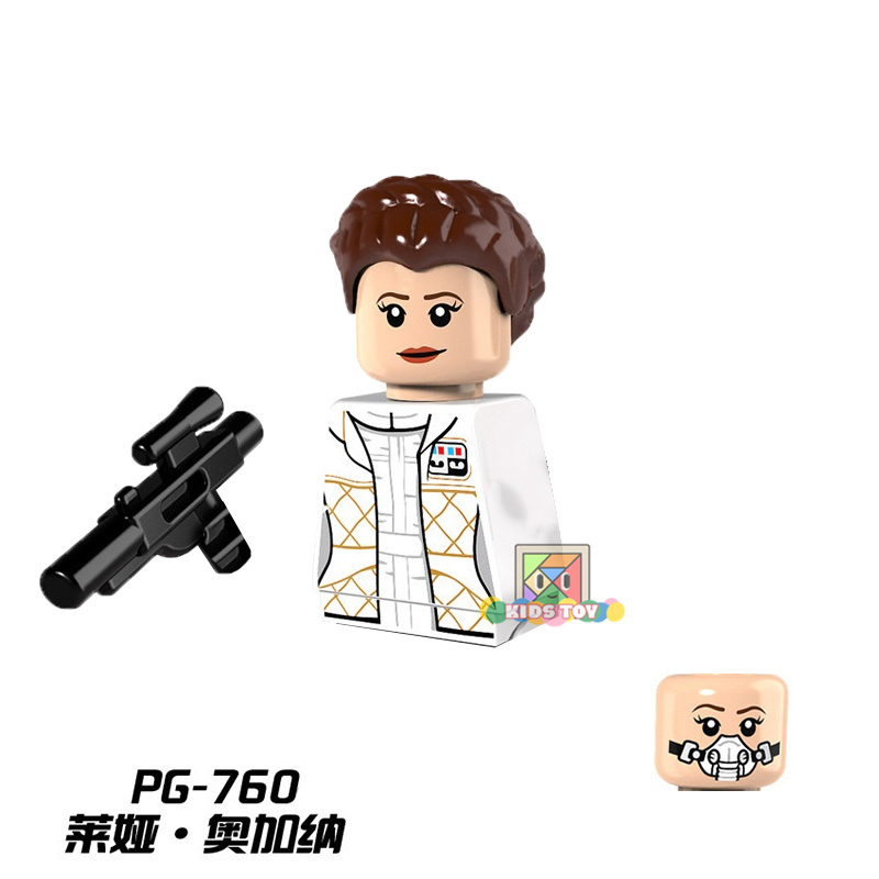 PG8075 Leia Organa Han Solo Space Wars Movie Character SW Model Mini Bricks Assemble Building Block Figure Kids Plastic Toy