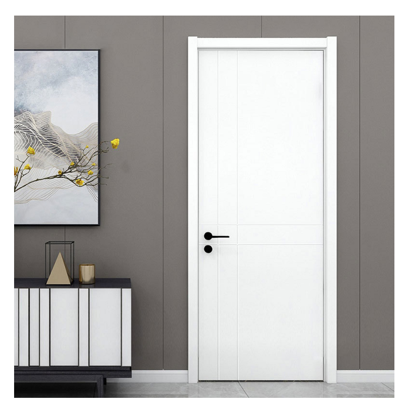 Fast Delivery Bedroom Doors Modern Interior Door Internal Room Flush Wooden Door Design