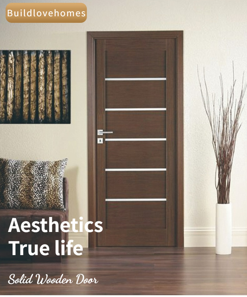 Blh-01 Hotsale Wood Doors Interior Room Solid Wood Doors  Hollow Core Melamine Veneer Door