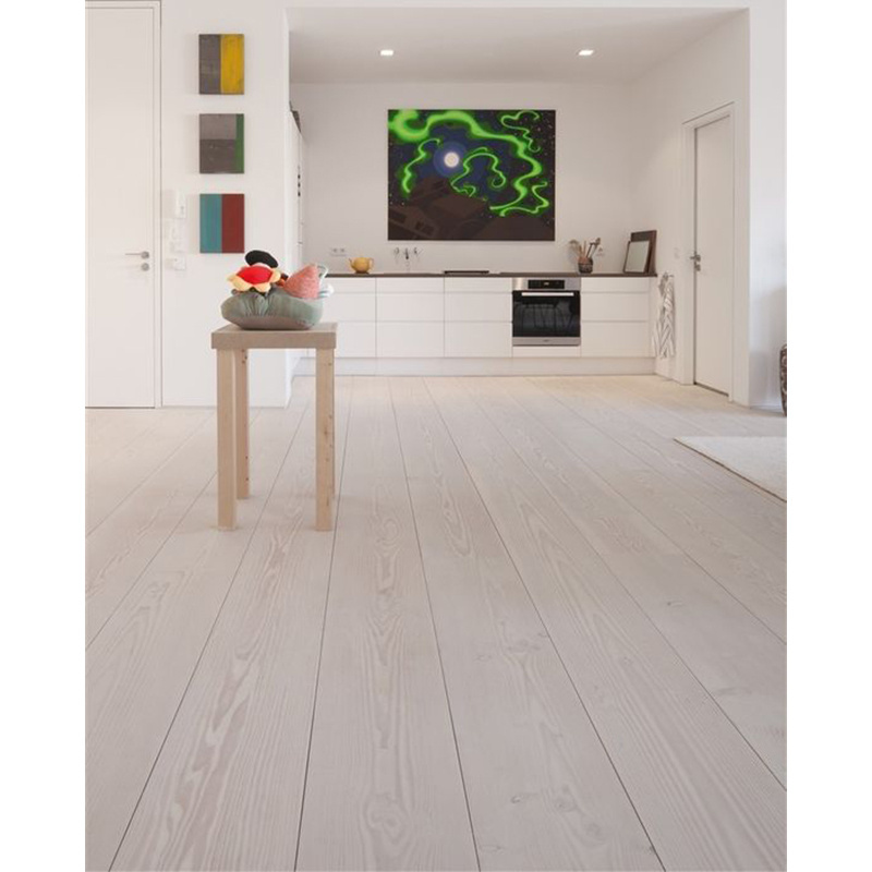 15mm thickness Chinese Oak Solid Flooring Surface Modern White Wooden Flooring Fast Shipping