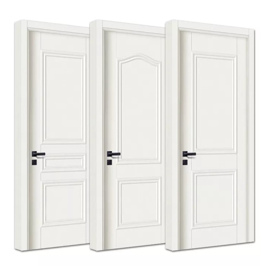 Fast Delivery Bedroom Doors Modern Interior Door Internal Room Flush Wooden Door Design