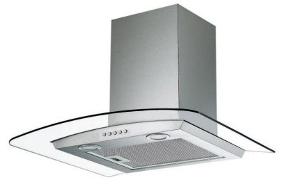 60cm Curved Glass Wall-Mounted Rangehood kitchen chimney