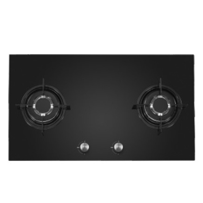 78cm Built-in Gas Hob with 2 Burner Cast Iron Stand