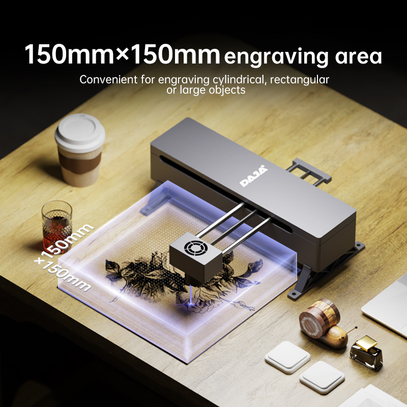 DAJA DJ7 Laser Engraver Machine Diy CNC Mr.carve Portable for Woodworking Glass Logo Leather Bamboo 5W Engraving Machine