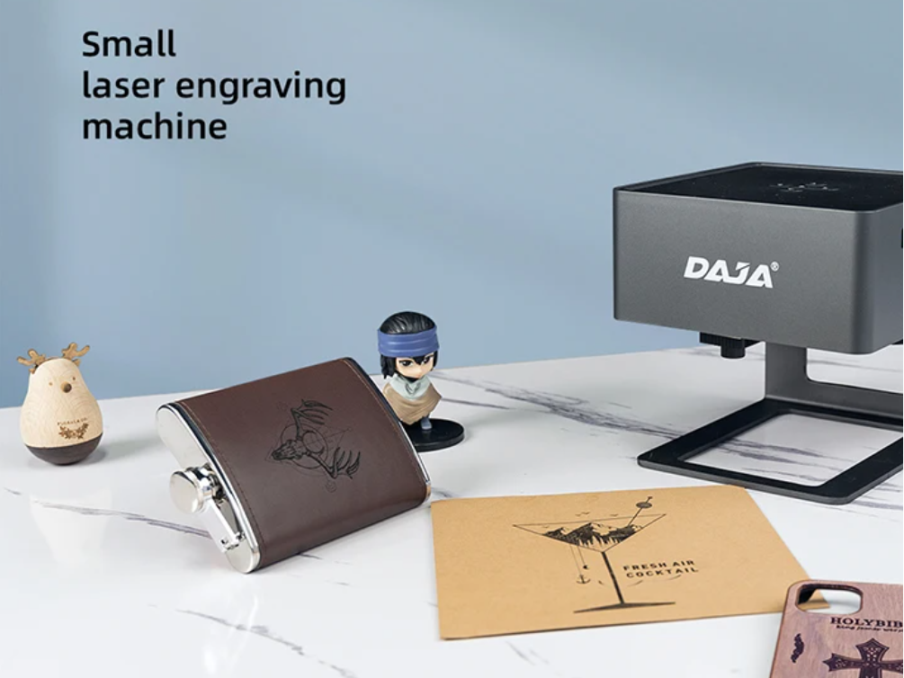 DAJA DJ6 Mini Portable Wifi Connection Bank Lazer Printer For Metal Credit Card Engraver Wood