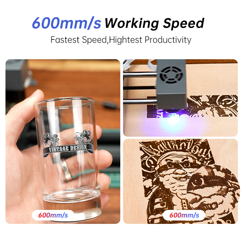 DAJA DJ7 Laser Engraver Machine Diy CNC Mr.carve Portable for Woodworking Glass Logo Leather Bamboo 5W Engraving Machine