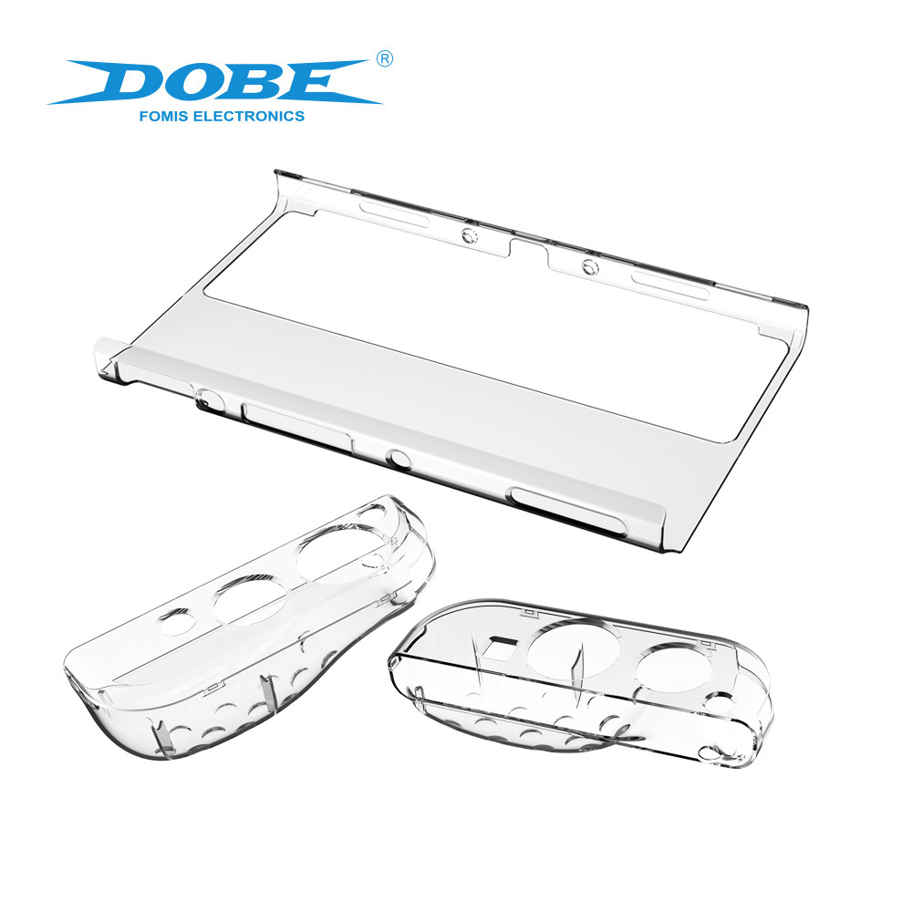 DOBE TNS-1173 Switch OLED Transparent Shell  Console and Joypad Protective Crystal Shell Case For N S OLED