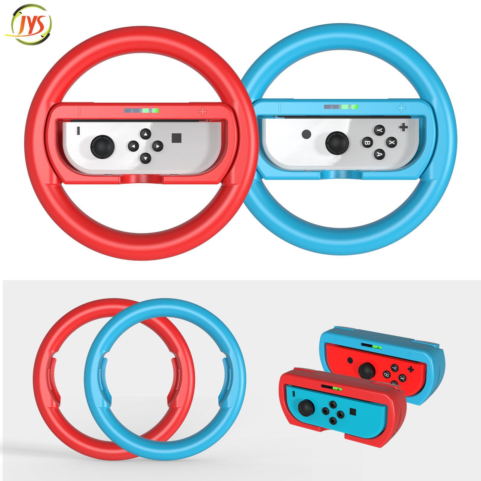 Switch /Switch OLED Mario Kart Steering Wheel +2-in-1 Joypad Grip Set