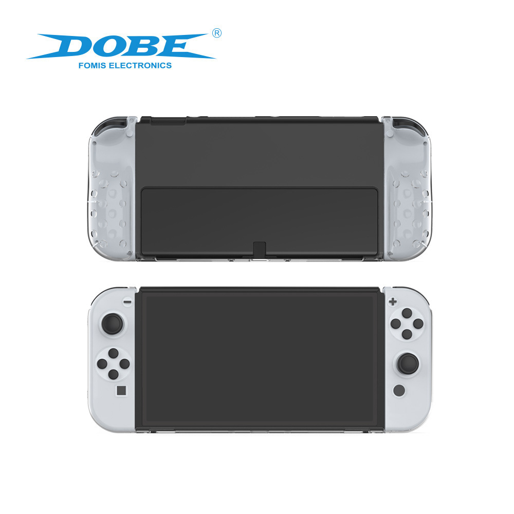 DOBE TNS-1173 Switch OLED Transparent Shell  Console and Joypad Protective Crystal Shell Case For N S OLED