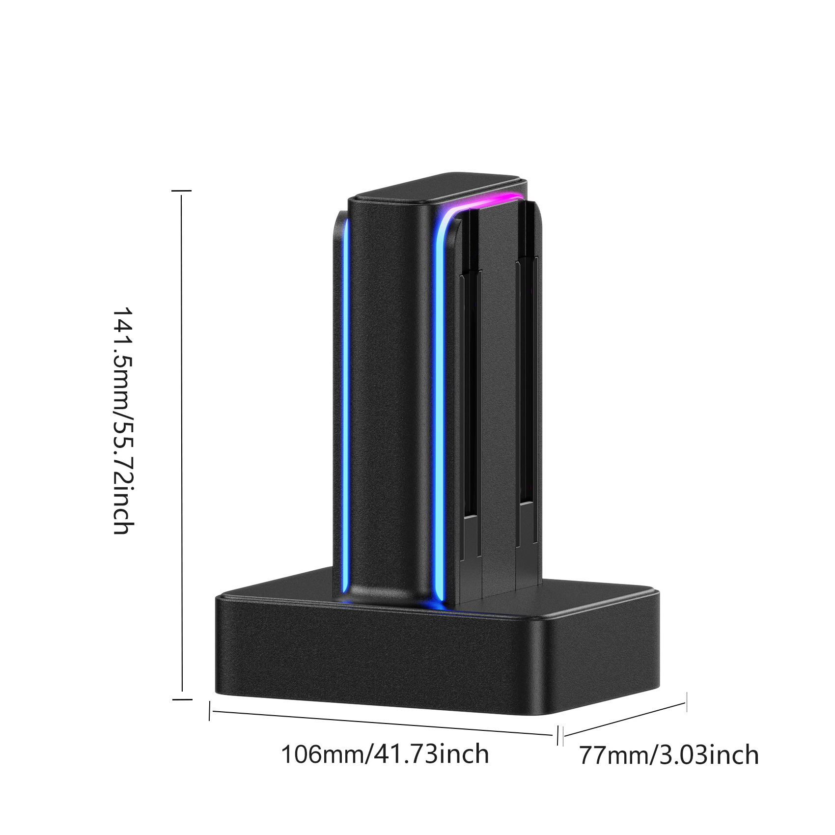 LinYuvo 4 in1 Charging Dock with Colorful LED Charging status Indicator for Switch Joycon Controller