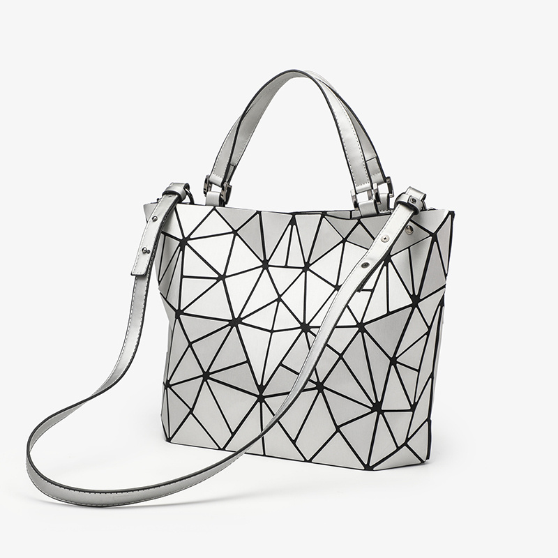 2024 pu leather waterproof geometric bucket shape woman bags Unique elegant shoulder bag handbag luxury brand purses