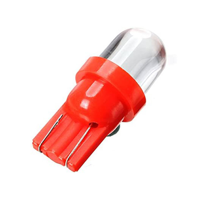 194 186 W5W T10 1led Red white blue yellow car led indicate side width light bulb