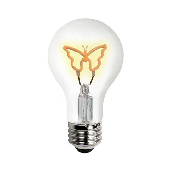 E26 Screw Base A19 Butterfly Shape Led Filament Bulb 120 Volts 1.5W/4.5W 210LM Led Decorative Lights Lamps