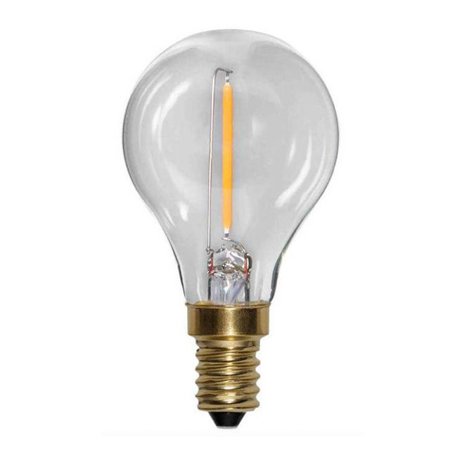 High Quality E14S G45 1W Led Light Bulbs 24V Candelabra Base Dimmable Clear Led Filament Crystal Decorative Bulb