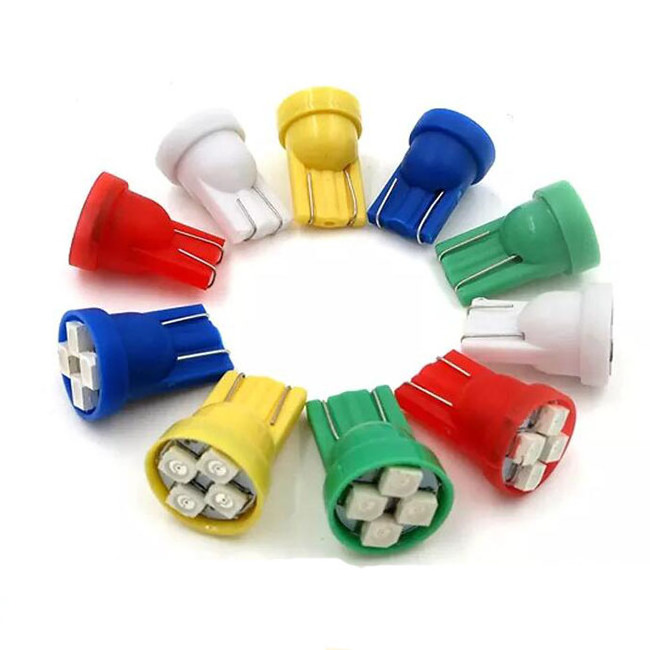 T10 555 Wedge Base Non-Ghosting Pinball Led Light Bulb 6.3V 3528 4SMD Led White Red Yellow Green Blue Pinball Game Machine Bulb