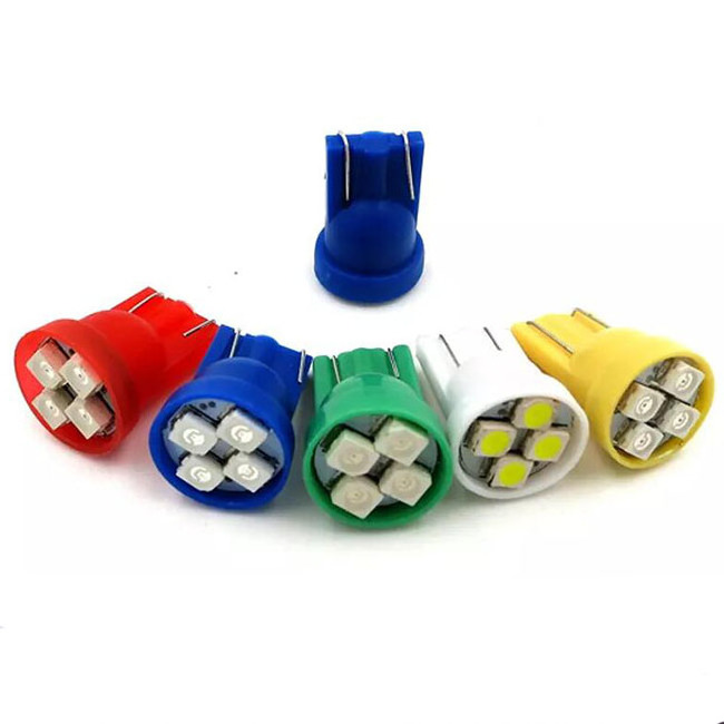 T10 555 Wedge Base Non-Ghosting Pinball Led Light Bulb 6.3V 3528 4SMD Led White Red Yellow Green Blue Pinball Game Machine Bulb