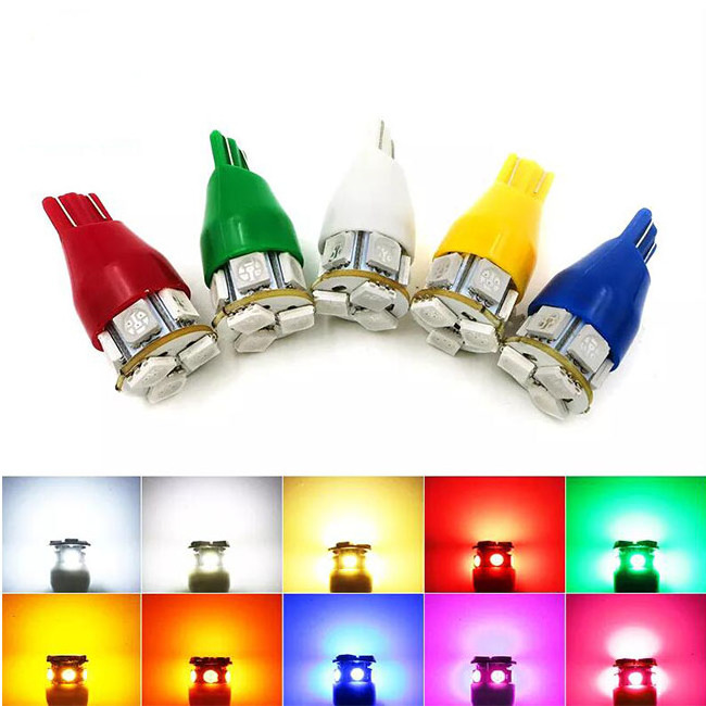 Pinball lighting 12V 13V AC 5050 8 LED #906 555 T15 LED flasher bulb