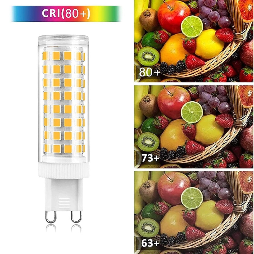 G9 Bi-Pin Base LED Bulbs AC100-265V 10W Ceramic SMD2835 LED Bulb Flicker Free G9G9 LED Light Bulb for Home Lighting