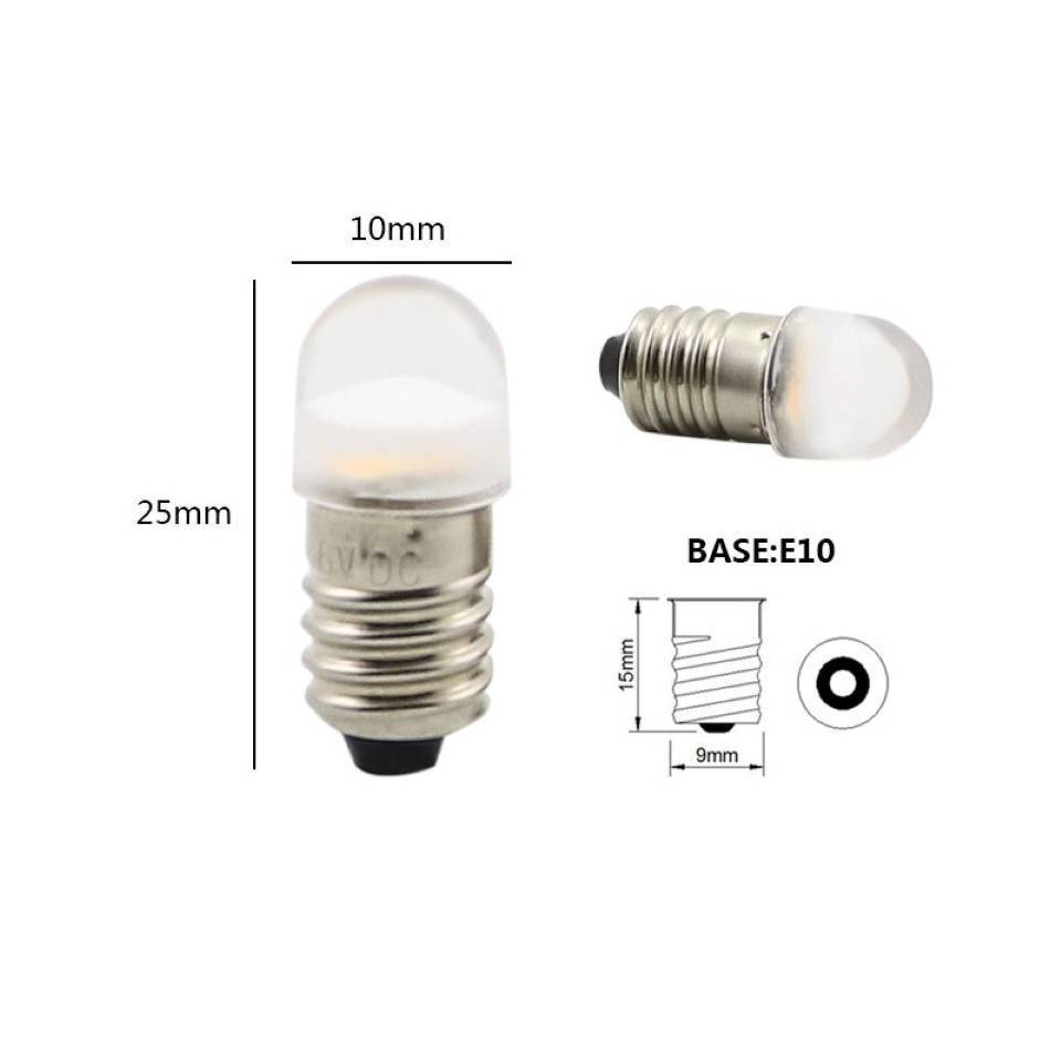 BA9S E10 LED Indicator Bulb 6V 12V 24V 2835 2SMD LED Equipment Bulb Instrument Lights