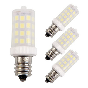 E12 Screw Base Led Light Bulb 120V 5W 3000K/6000K Warm White Bulb for Night Light Refrigerator Table Lamp