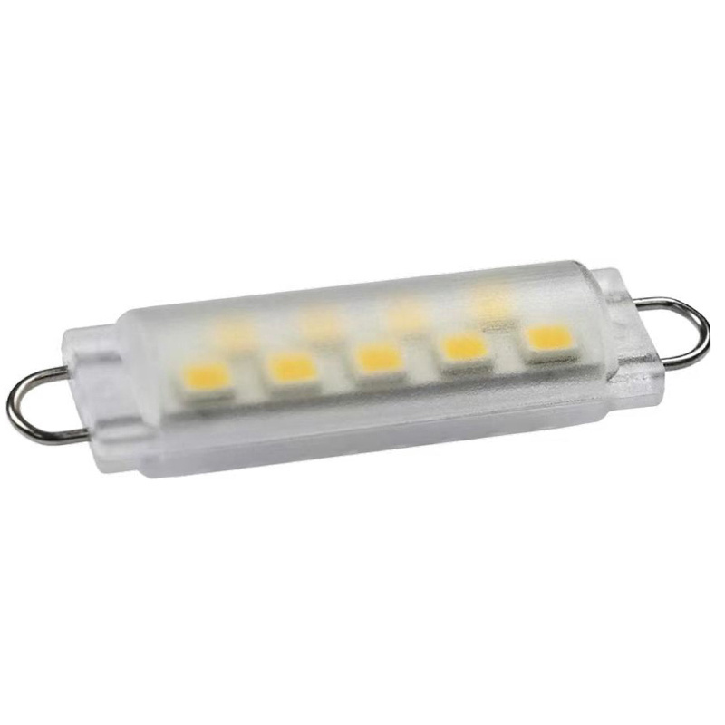 High Quality LED Festoon Bulb, Rigid Loop Ends RL4410 Pure-White 5000K 24 Volts