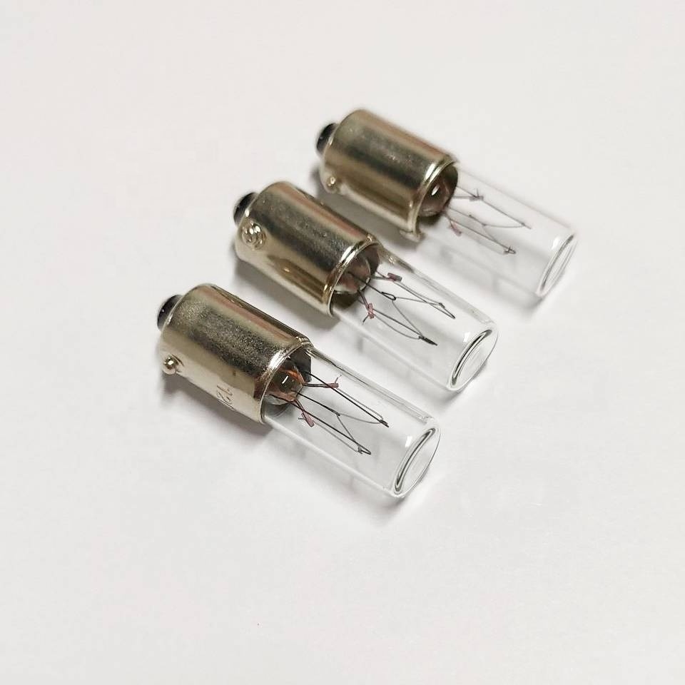 BA9S Miniature Indicator Lamps 120V 3W BA9S Incandescent Replacement Bulbs Flat Top