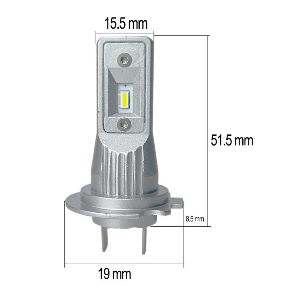 LED Bulb for Car Headlight V9 Fanless LED Headlight H7 LED Fog Light 6500K Auto Headlamp Universal