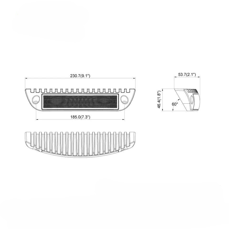 Super Bright DC 12V 24V LED Light Bar for RV Truck Trailer Boat Marine 9.1