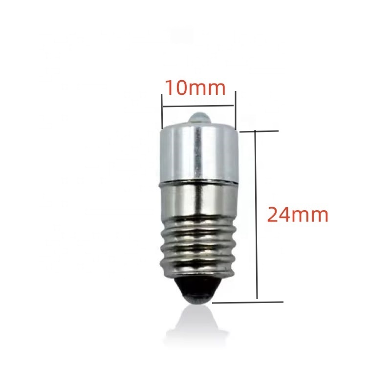 E10 LED Flashlight Bulbs Replacement Torch Bulbs P13.5S E10 3V 6-24V LED Emergency Work Light Lamp